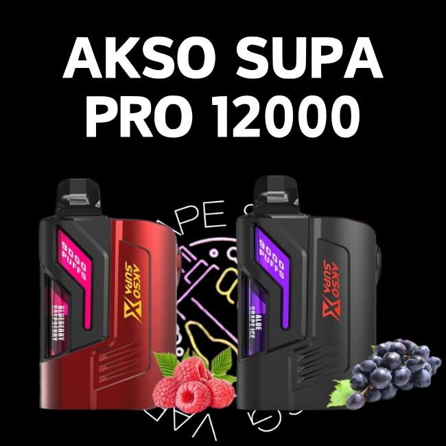Akso Supa Pro 12000 Disposable Pod - Vape Shop Singapore SG VAPE – Sg ...